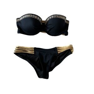 Victorias Secret Very Sexy Strappy Push-Up Bandeau Bikini Swimsuit